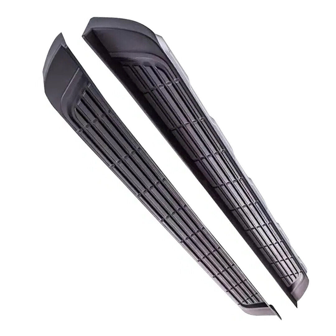 SIDE STEPS RUNNING BOARDS PAIR 100% OEM STYLE SILVER FOR VW AMAROK 2010 ONWARD